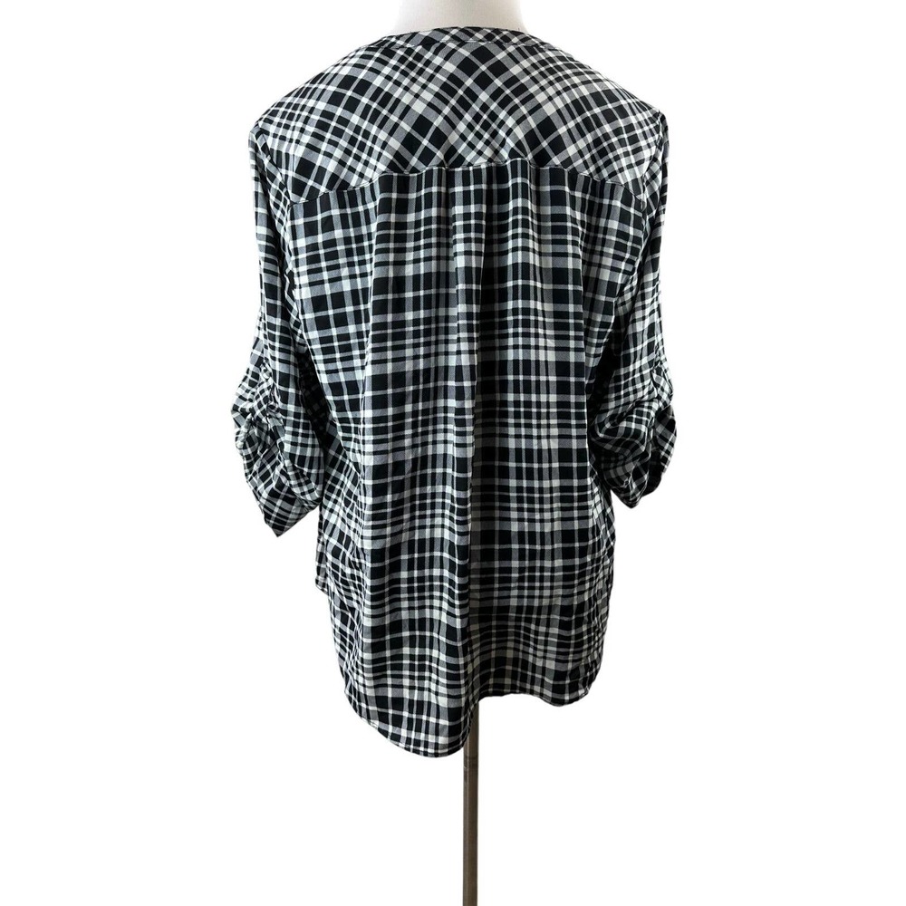 Torrid Harper Studio Crepe de Chine Pullover 3/4 Sleeve Blouse Plus Size 2 2X - Picture 5 of 12